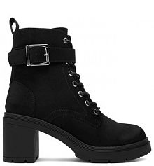 Botki na słupku JENNY czarne 