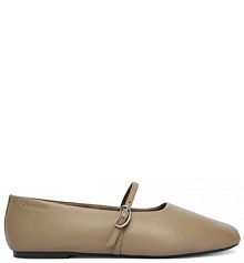 Baleriny Calvin Klein brązowe damskie 