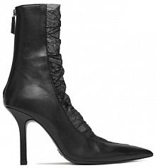 Botki na szpilce Patrizia Pepe czarne 