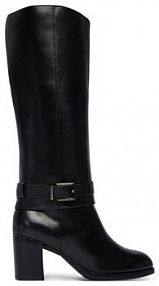 Kozaki na obcasie Tamaris czarne 