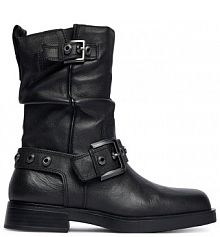 Botki na słupku Tamaris czarne 