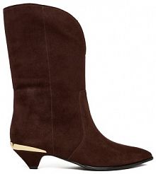 Botki LOVE MOSCHINO brązowe damskie 