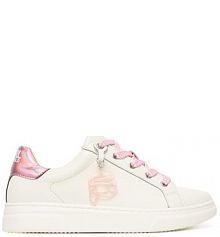 Sneakersy KARL LAGERFELD białe dziecięce 