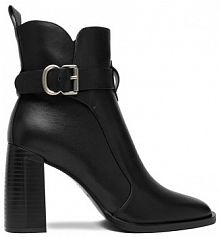 Botki na słupku Badura czarne 