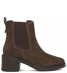 Botki na słupku Lasocki brązowe 