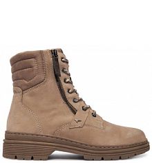 Botki Tamaris beżowe damskie 