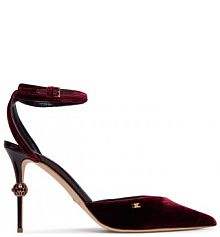 Szpilki Elisabetta Franchi bordowy 