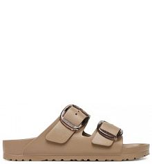 Klapki Birkenstock brązowe damskie 