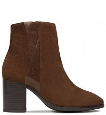 Botki na słupku Lasocki brązowe 