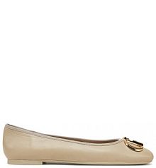 Baleriny Liu Jo beżowe damskie 