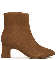 Botki na słupku Clarks brązowe 