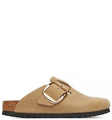 Klapki Birkenstock brązowe damskie 