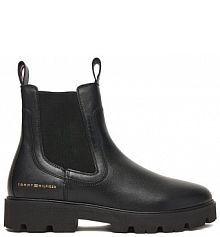 Botki Tommy Hilfiger czarne damskie 