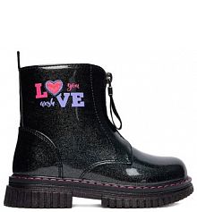 Botki DeeZee czarne dziecięce 