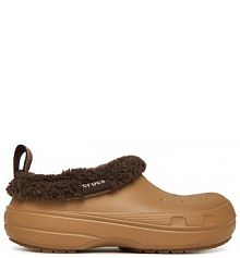 Klapki Crocs brązowe damskie 