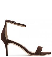 Sandały na szpilce LAUREN RALPH LAUREN brązowe 