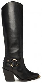 Kozaki na obcasie Bronx czarne 