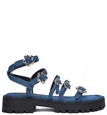 Sandały Marc Jacobs niebieskie damskie 