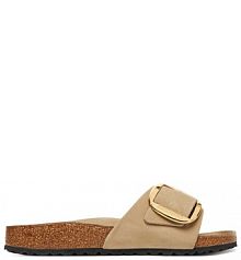 Klapki Birkenstock brązowe damskie 