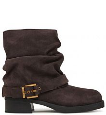 Botki na słupku MICHAEL Michael Kors brązowe 