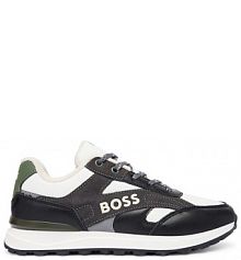 Sneakersy BOSS czarne dziecięce 