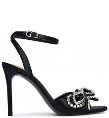 Sandały na szpilce Guess czarne 