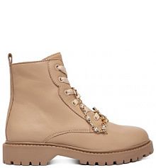 Trzewiki Patrizia Pepe beżowe dziecięce 