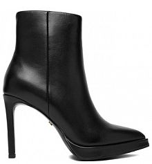 Botki na szpilce GINO ROSSI czarne 