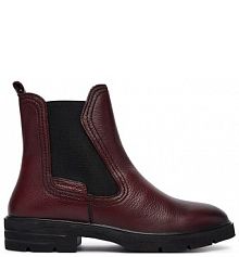 Botki Tamaris bordowy damskie 