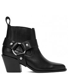 Botki na słupku Badura czarne 