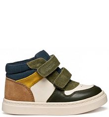 Sneakersy Geox khaki dziecięce 