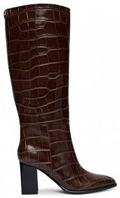 Kozaki na obcasie Guess brązowe 