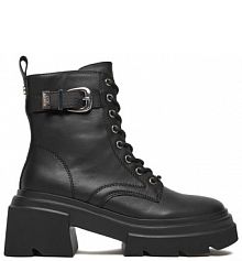 Botki na słupku Steve Madden czarne 