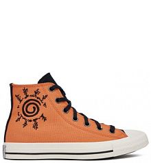 Trampki wysokie Converse pomarańczowe damskie 