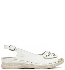 Sandały Rieker białe damskie 