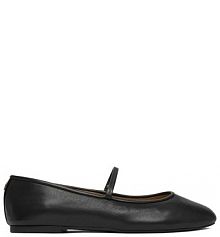 Baleriny LAUREN RALPH LAUREN czarne damskie 