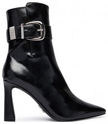 Botki na słupku Steve Madden czarne 