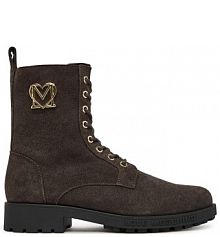 Botki LOVE MOSCHINO brązowe damskie 