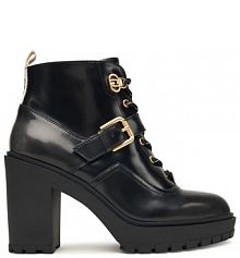 Botki na słupku Liu Jo czarne 