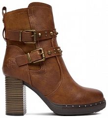 Botki na słupku Beverly Hills Polo Club brązowe 