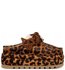 Kapcie Naked Wolfe brązowe damskie 