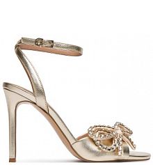 Sandały na szpilce Guess złote 