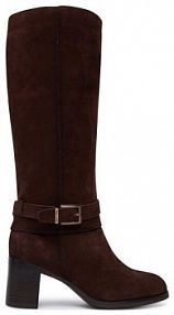 Kozaki na obcasie Tamaris brązowe 