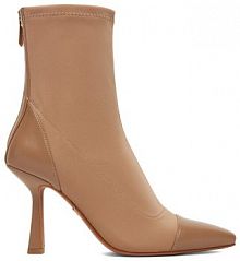 Botki na szpilce Nine West beżowe 