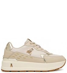 Sneakersy Patrizia Pepe beżowe damskie 