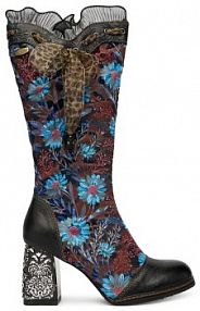 Kozaki na obcasie Laura Vita czarne 