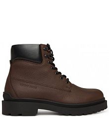 Trzewiki Tommy Jeans brązowe męskie 