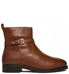 Botki Tommy Hilfiger brązowe damskie 