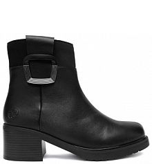 Botki na słupku Rieker czarne 