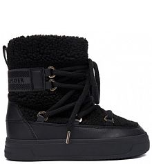 Śniegowce Tommy Hilfiger czarne damskie 